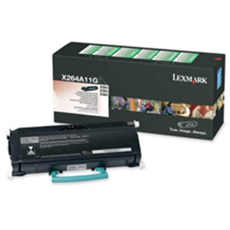 Lexmark Toner Cartridge- 3500 Page Yield- Black LEXX264A11G